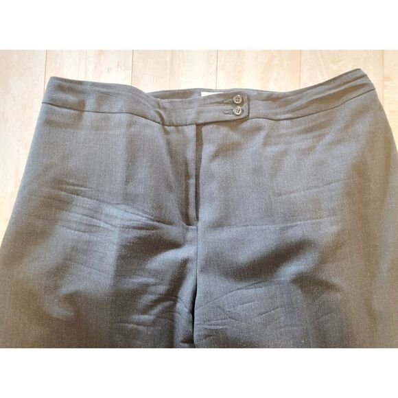 Pendleton 18W Women's Wool/Spandex Vintage Trouser Pants Charcoal Gray No Pckts - Picture 4 of 10